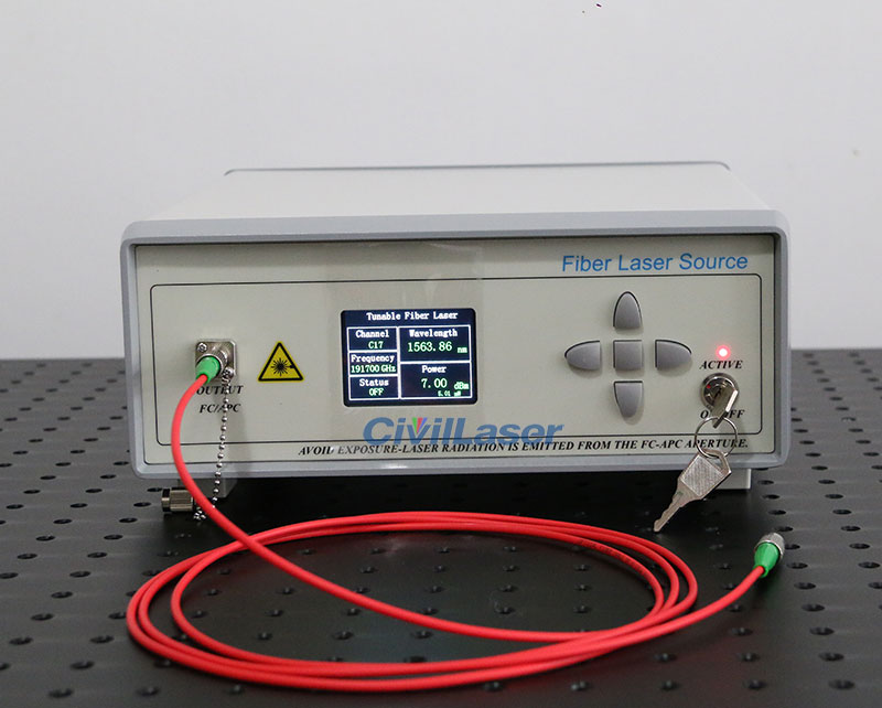 Tunable fiber laser c-band